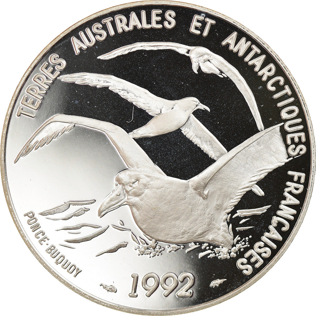 Coin, France, Terres Australes, 5 Francs, 1992, Paris, Proof, MS(65-70), Silver