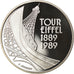 Moneta, Francia, Tour Eiffel, 5 Francs, 1989, Paris, Proof, FDC, Argento