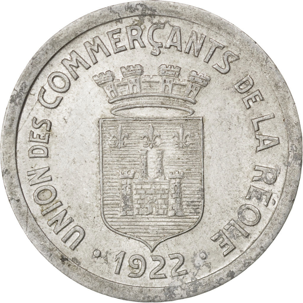 France, 25 Centimes, 1922, EF(40-45), Aluminium, Elie #10.3, 2.09
