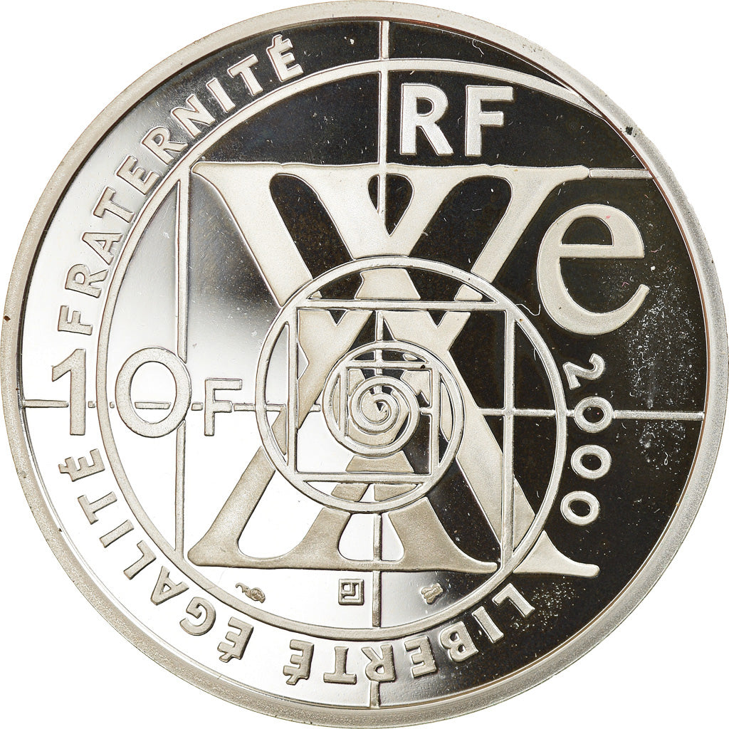 Coin, France, Le siècle de l'automobile, 10 Francs, 2000, Paris, Proof
