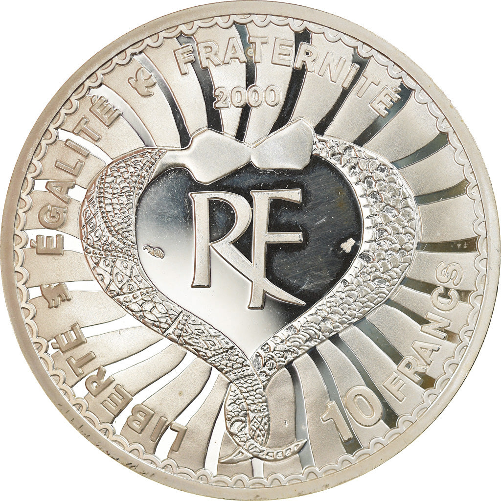 Coin, France, 10 Francs, 2000, Paris, Proof, MS(65-70), Silver, KM:1235