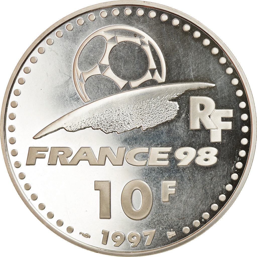 Munten, Frankrijk, Coupe du Monde - Angleterre, 10 Francs, 1997, Paris, Proof