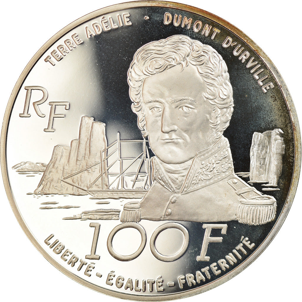 Coin, France, Terres Australes, 100 Francs, 1992, Paris, Proof, MS(65-70)