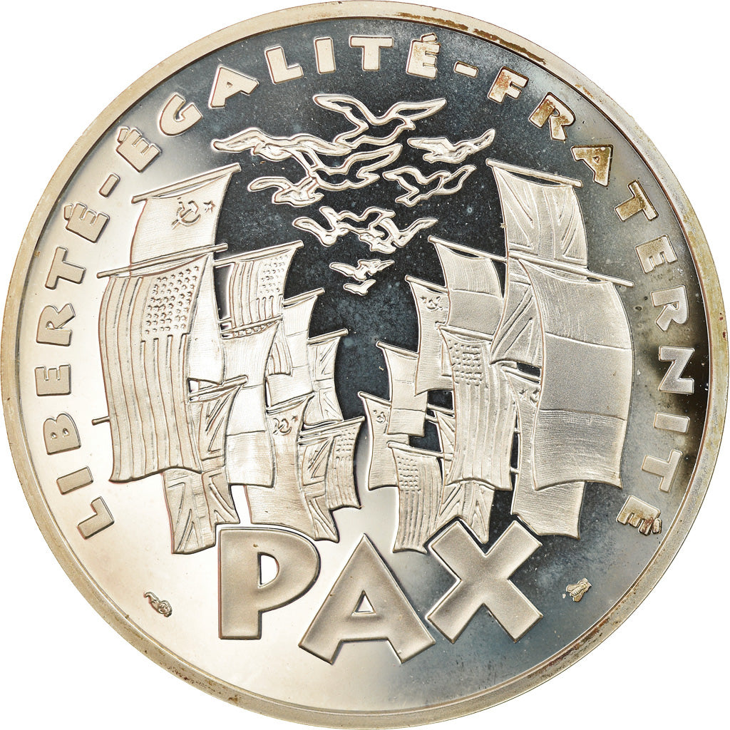Munten, Frankrijk, 8 mai 1945, 100 Francs, 1995, Proof, FDC, Zilver, KM:1116.2