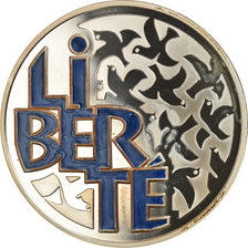 Coin, France, Liberté, 6.55957 Francs, 2001, Paris, Proof, MS(65-70), Silver