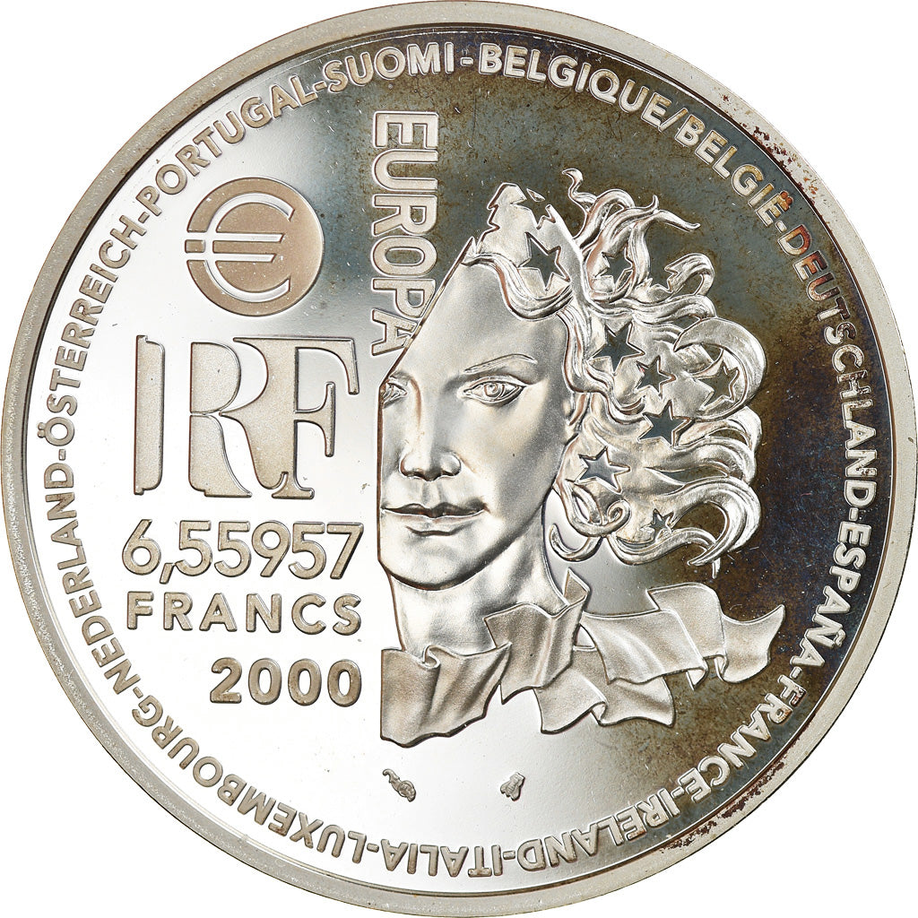 Monnaie, France, Europa - L'art nouveau, 6.55957 Francs, 2000, Paris, Proof