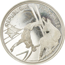 Munten, Frankrijk, Free-style skier, 100 Francs, 1990, Albertville 92, FDC