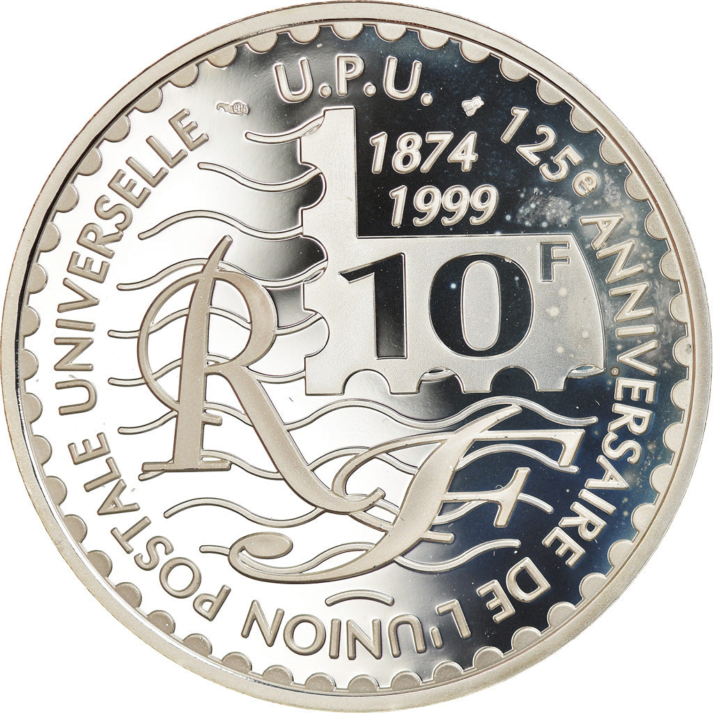 Moneta, Francia, 10 Francs, 1999, Paris, Proof, FDC, Argento, KM:1398