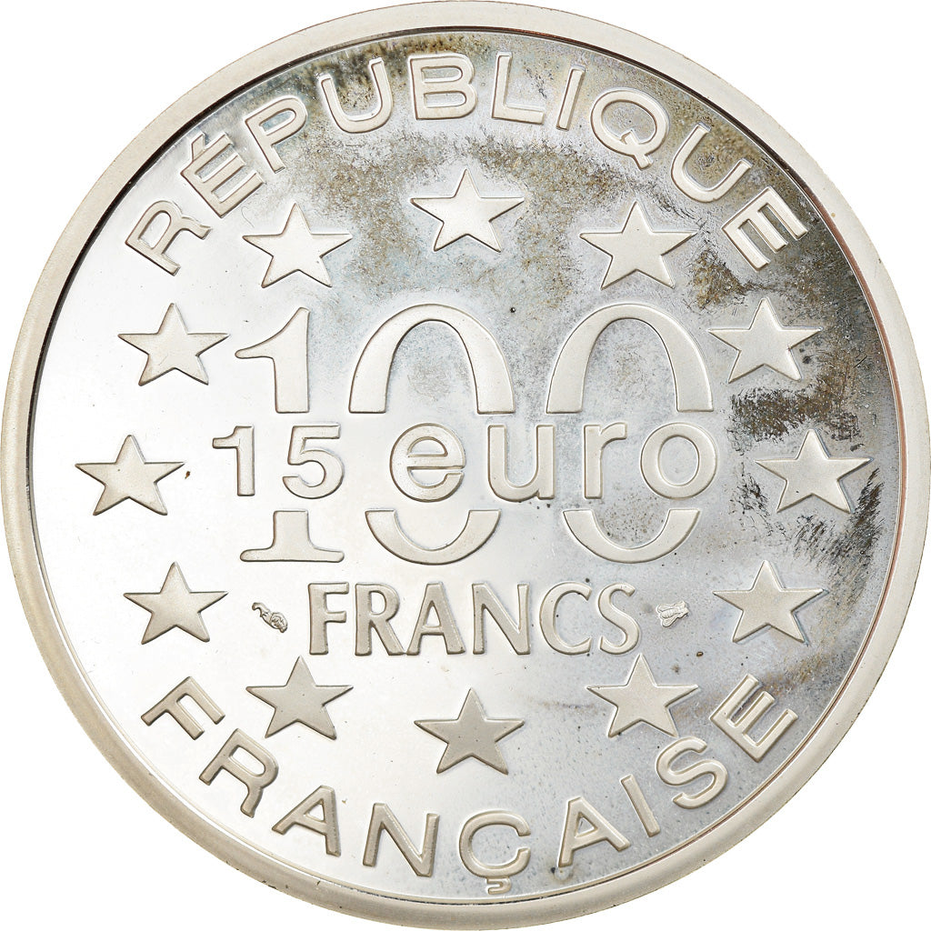 Moneta, Francia, 100 Francs-15 Euro, 1997, Proof, FDC, Argento, KM:1189
