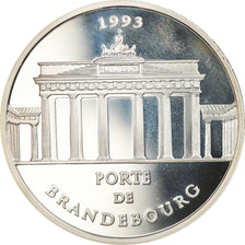 Coin, France, Porte de Brandebourg, 100 Francs-15 Ecus, 1993, Proof, MS(65-70)