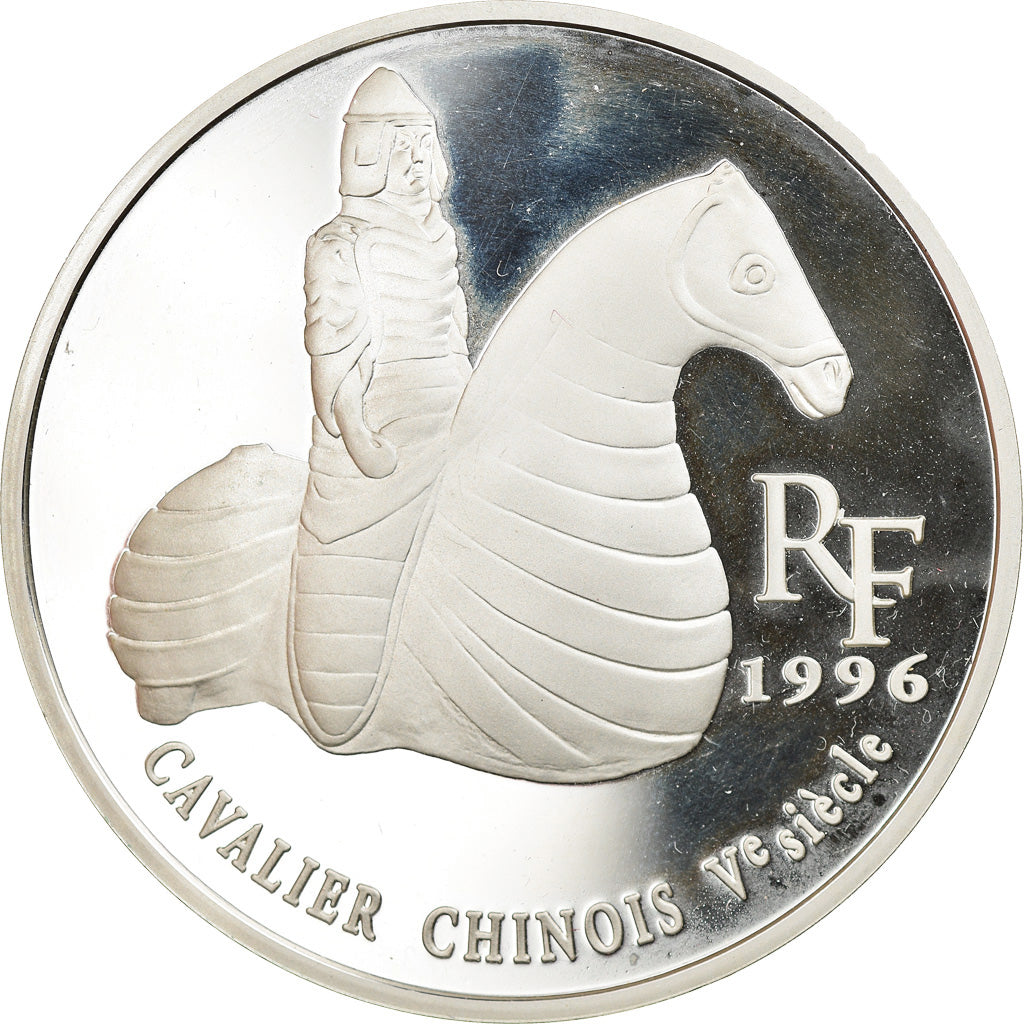 Munten, Frankrijk, Cavalier chinois, 10 Francs-1.5 Euro, 1996, Paris, Proof