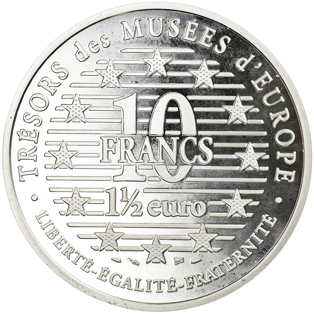 Munten, Frankrijk, Cavalier chinois, 10 Francs-1.5 Euro, 1996, Paris, Proof
