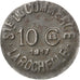 France, 10 Centimes, 1917, EF(40-45), Iron, Elie #10.2, 1.03