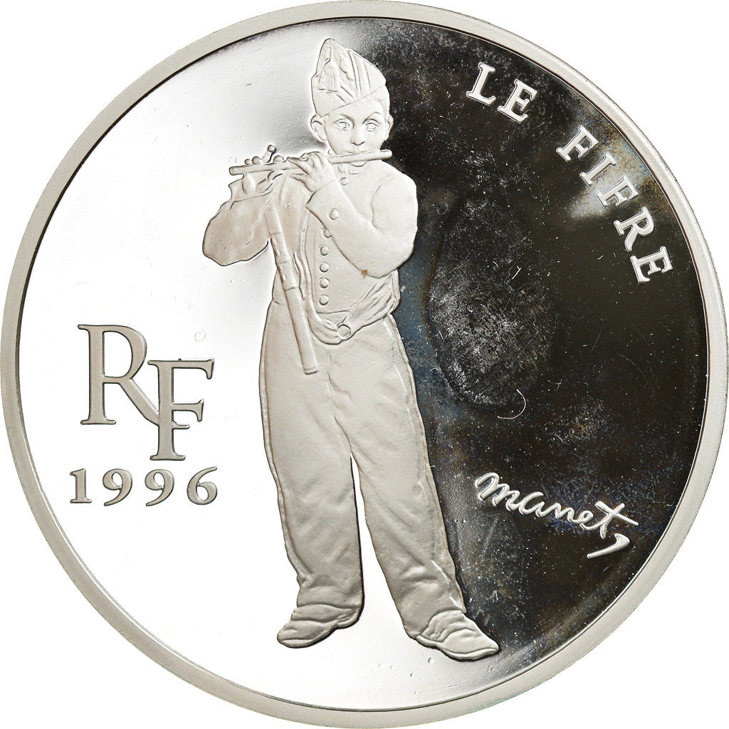 Moneta, Francia, Manet - Le Fifre, 10 Francs-1.5 Euro, 1996, Paris, Proof, FDC