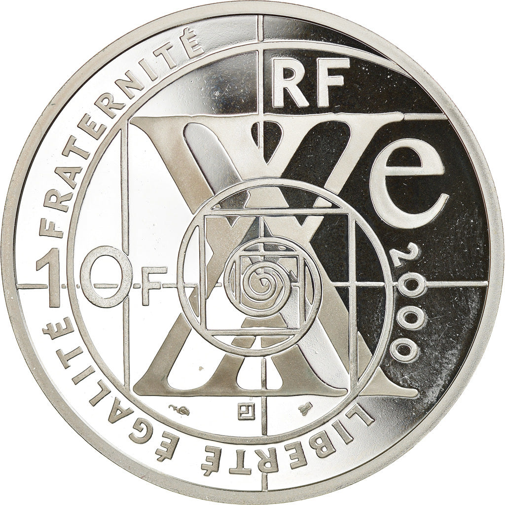 Coin, France, Le Siècle de la Physique, 10 Francs, 2000, Paris, BE, MS(65-70)