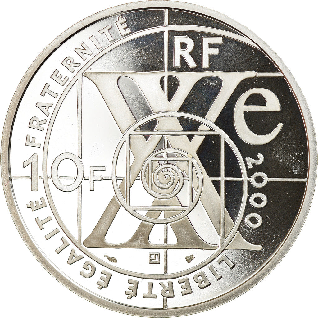 Coin, France, La Conquête de l'Espace, 10 Francs, 2000, Paris, Proof
