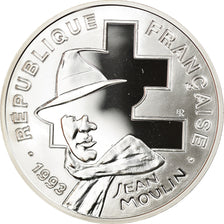 Munten, Frankrijk, Jean Moulin, 100 Francs, 1993, Proof, FDC, Zilver, KM:1023