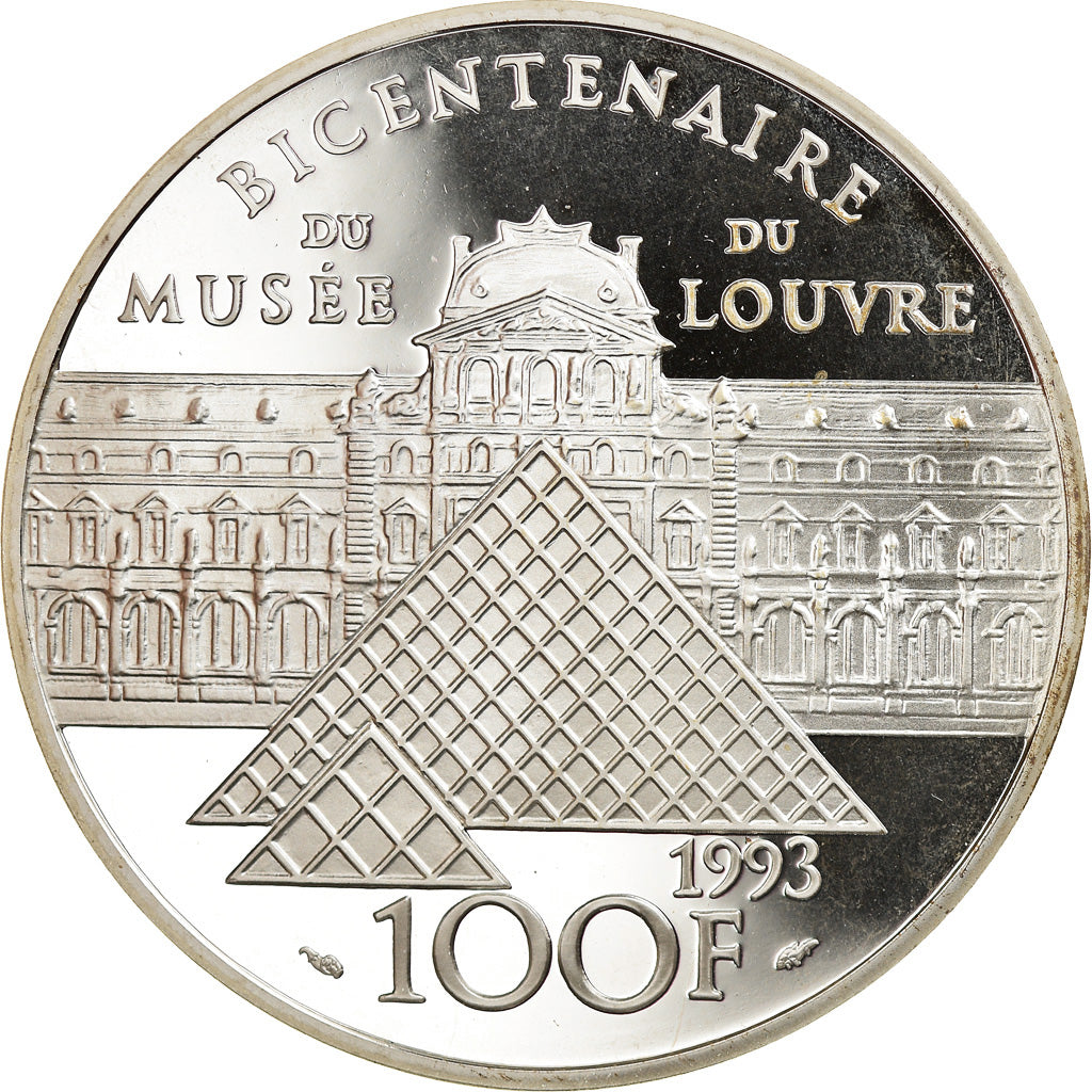 Monnaie, France, Victoire Samothrace, 100 Francs, 1993, Proof, FDC, Argent