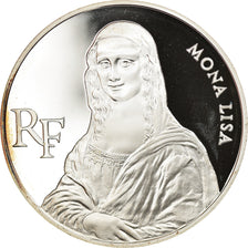 Coin, France, Mona Lisa, 100 Francs, 1993, Proof, MS(65-70), Silver, KM:1017