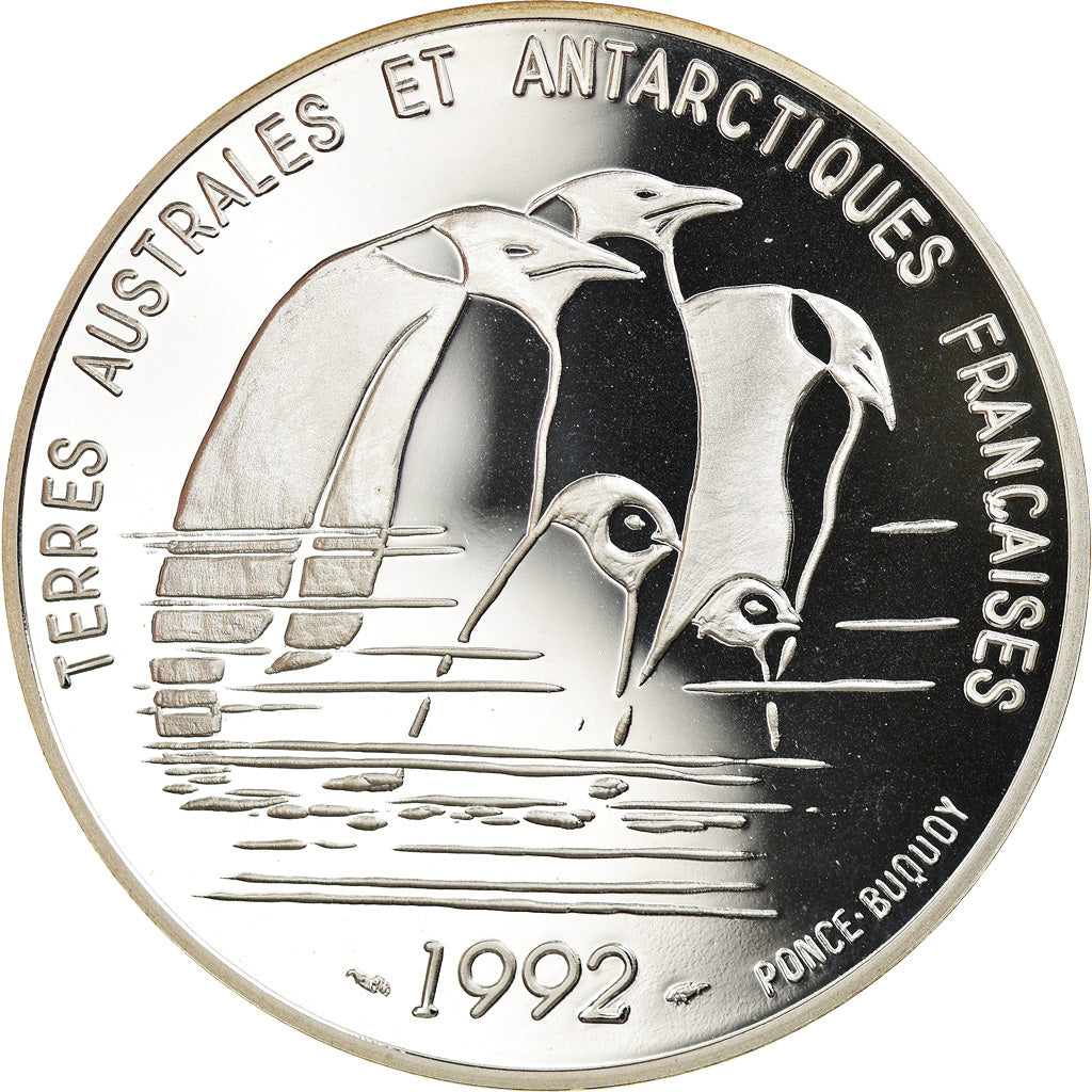 Monnaie, France, Terres Australes, 100 Francs, 1992, Paris, Proof, FDC, Argent