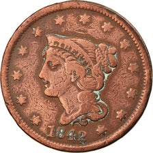 Münze, Vereinigte Staaten, Braided Hair Cent, Cent, 1842, U.S. Mint