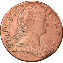 Coin, Great Britain, George III, 1/2 Penny, 1775, VF(20-25), Copper, KM:601