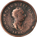 Coin, Great Britain, George III, 1/2 Penny, 1806, VF(20-25), Copper, KM:662