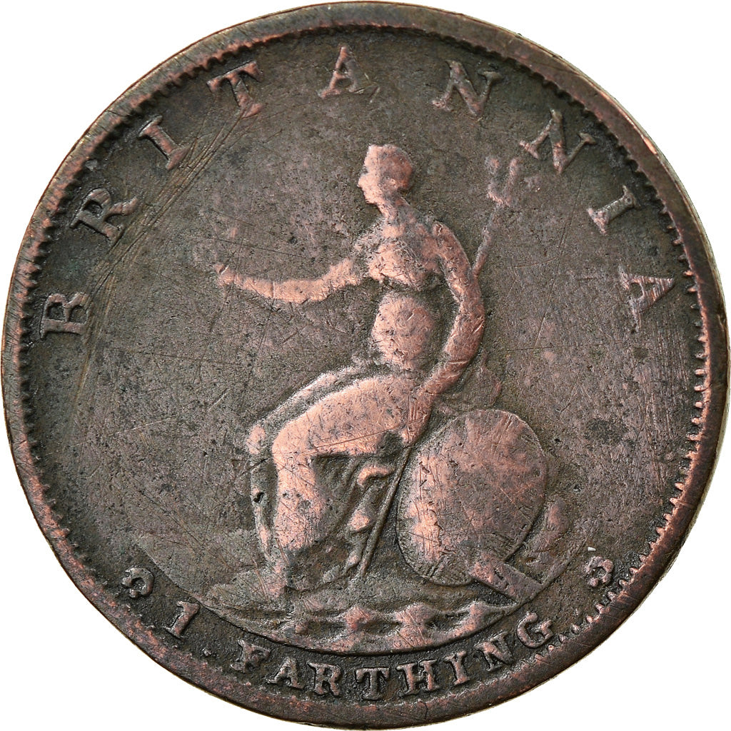 Coin, Great Britain, George III, Farthing, 1799, London, VF(20-25), Copper