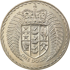 Coin, New Zealand, Elizabeth II, Dollar, 1971, MS(60-62), Copper-nickel, KM:38.2
