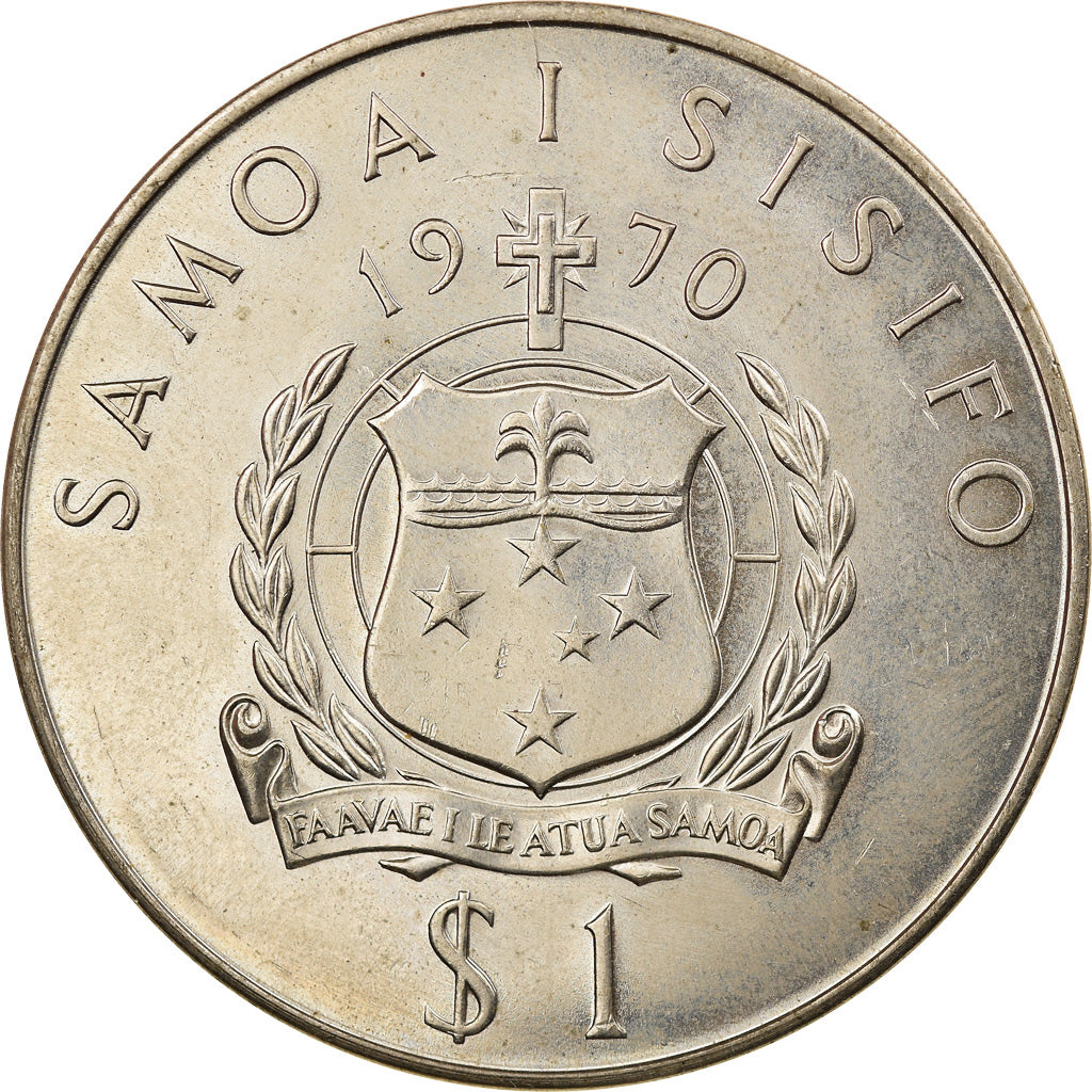 Coin, Samoa, Tala, 1970, MS(60-62), Copper-nickel, KM:9