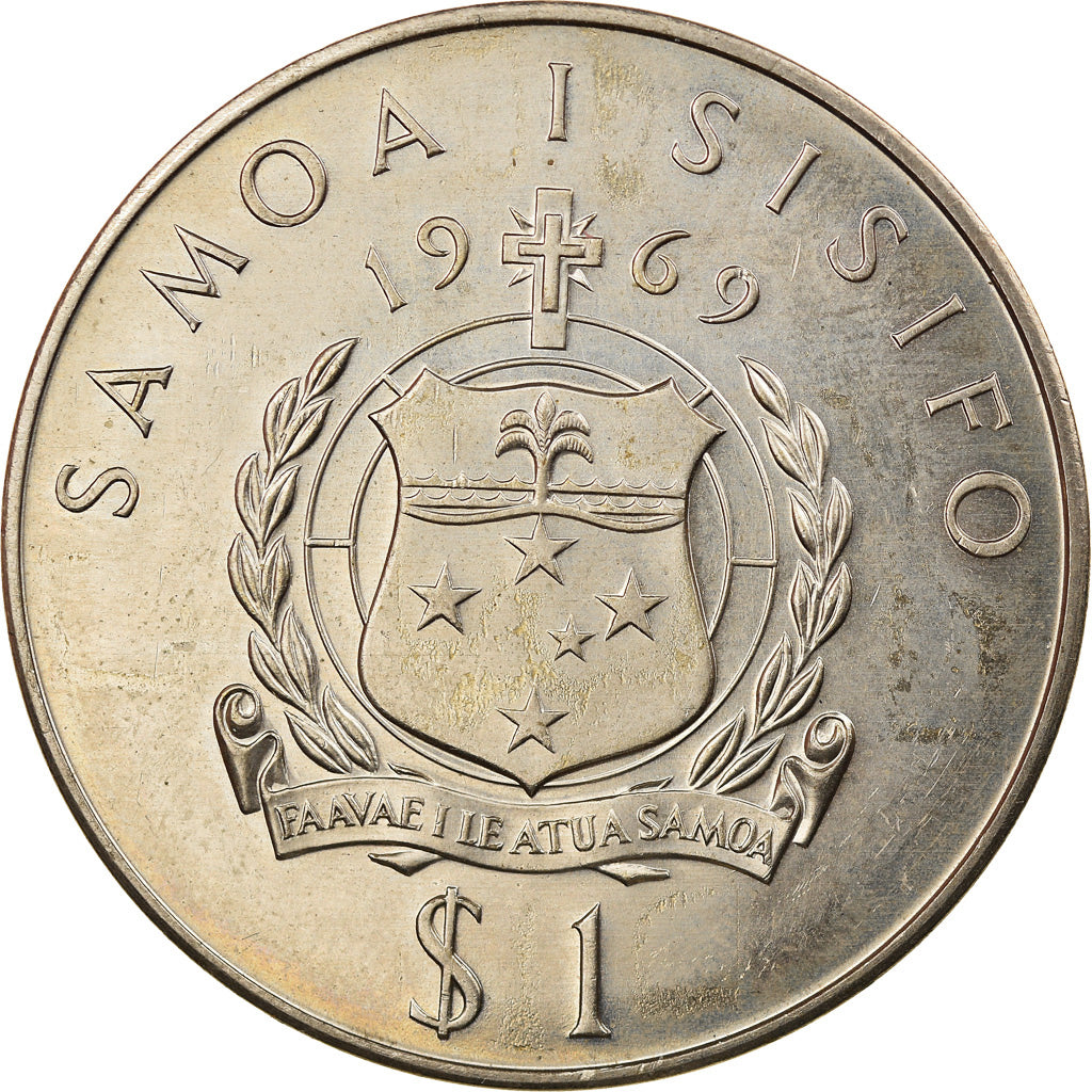 Coin, Samoa, Tala, 1969, MS(60-62), Copper-nickel, KM:8