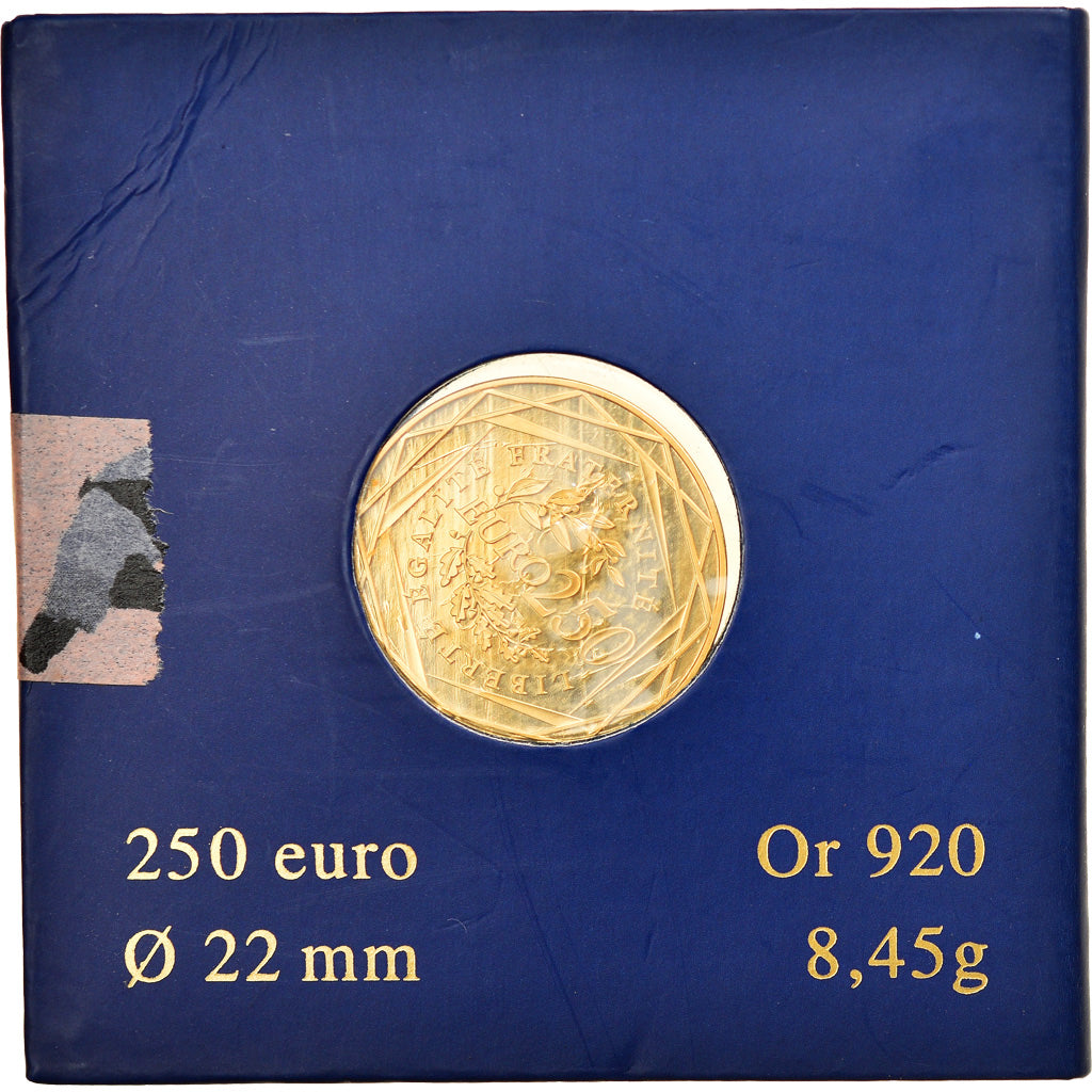 Francia, 250 Euro, La Semeuse, 2009, FDC, Oro, Gadoury:EU340, KM:1583
