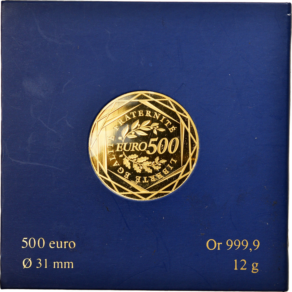 France, Monnaie de Paris, 500 Euro, La Semeuse, 2010, Paris, FDC, Or