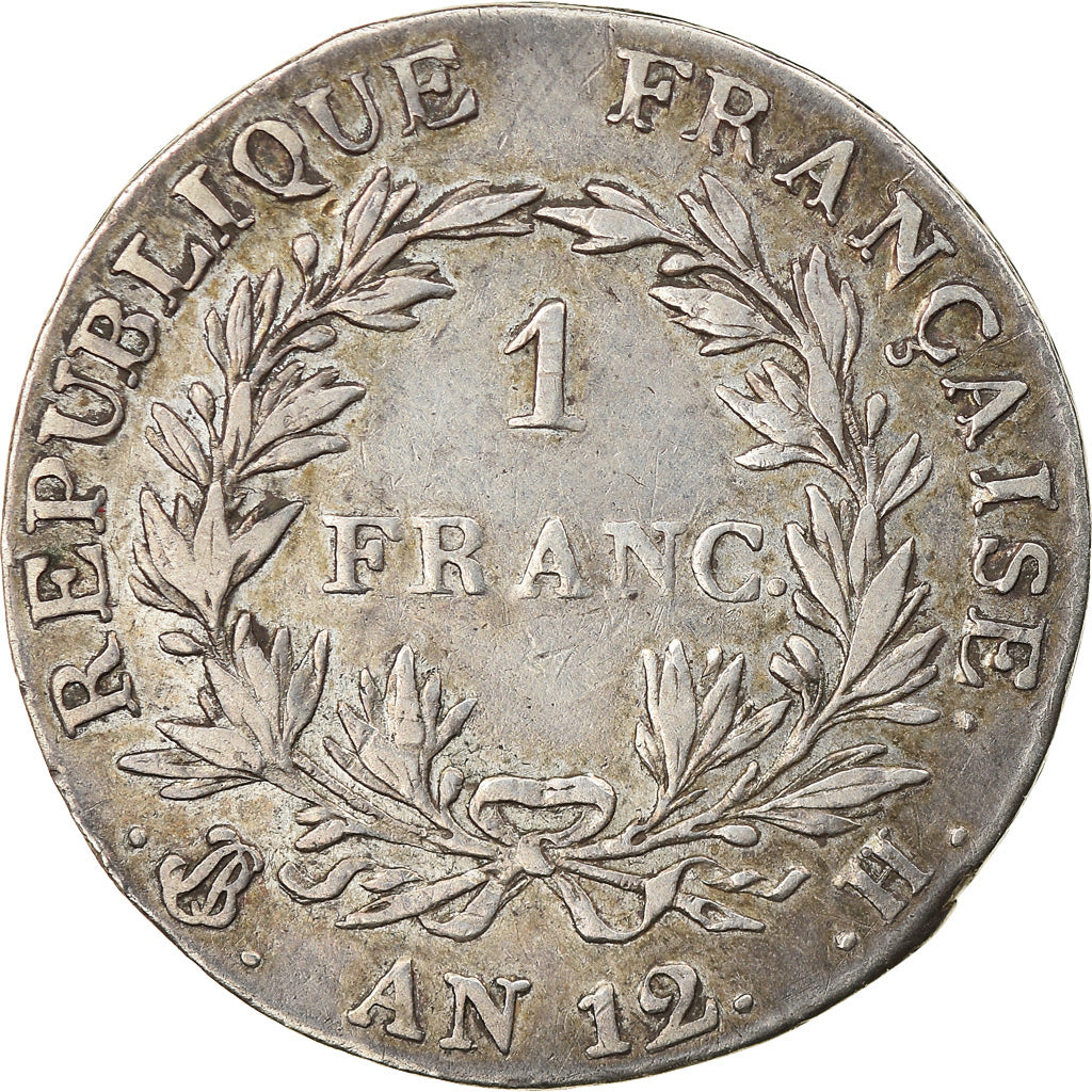 Moneda, Francia, Napoléon I, Franc, An 12, La Rochelle, Premier Consul, MBC+