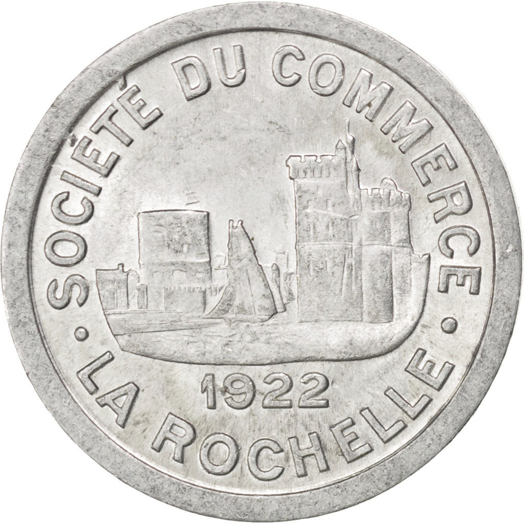 France, 10 Centimes, 1922, AU(55-58), Aluminium, Elie #10.5, 1.26