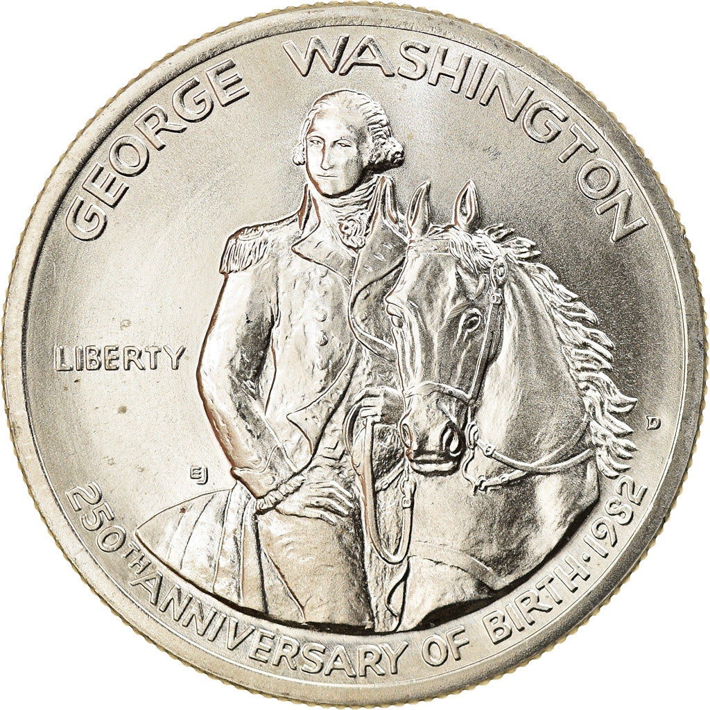 Coin, United States, Half Dollar, 1982, U.S. Mint, Denver, MS(63), Silver