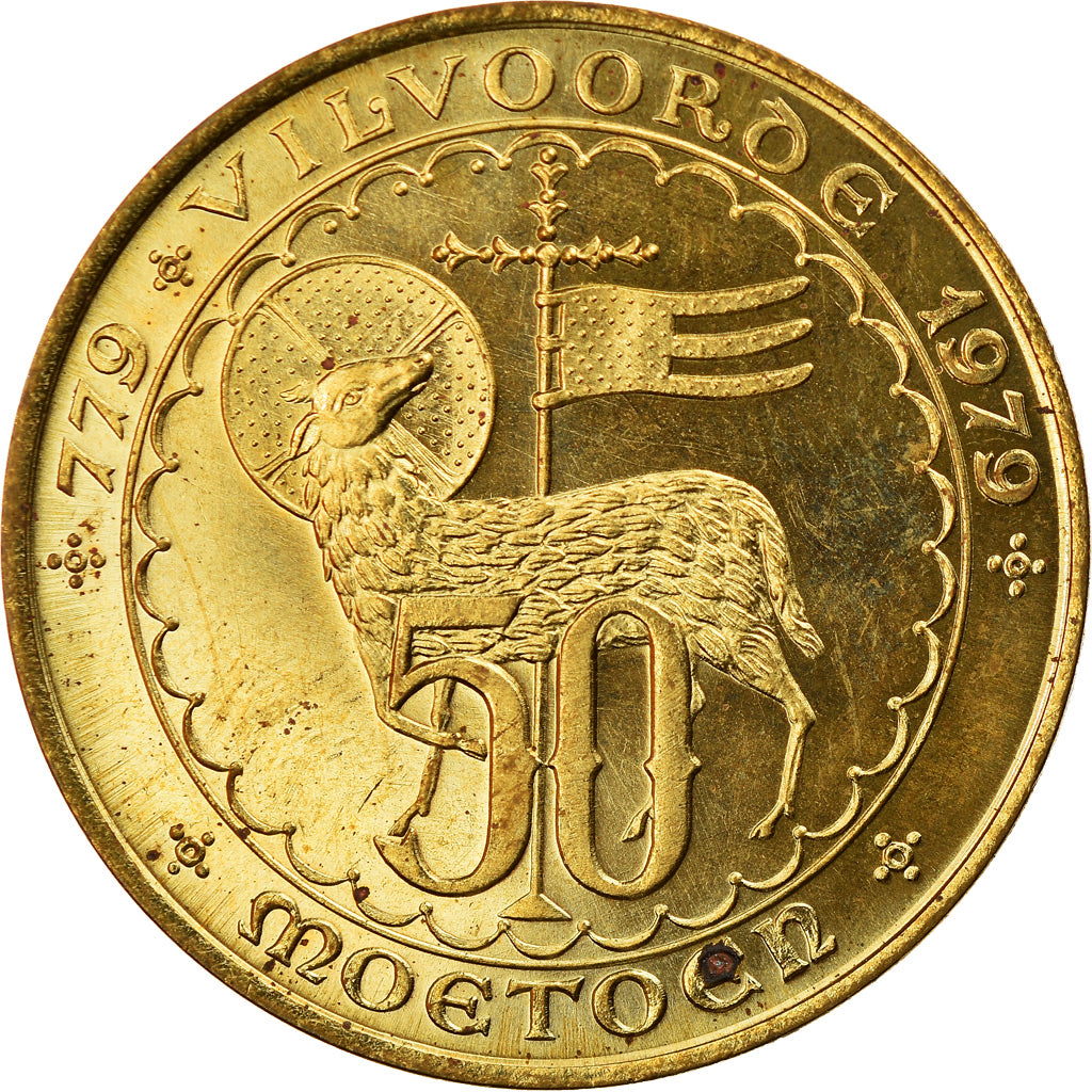 Belgium, Token, Touristic token, VIlvoorde, 50 Moetoen, 1979, MS(63)