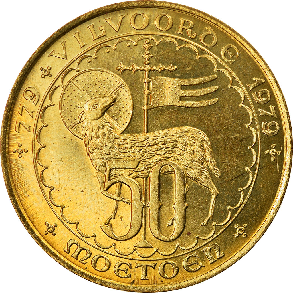 Belgium, Token, Touristic token, VIlvoorde, 50 Moetoen, 1979, MS(63)