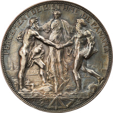 France, Medal, Souscripteurs pour le Percement de l'Isthme, 1880, Roty