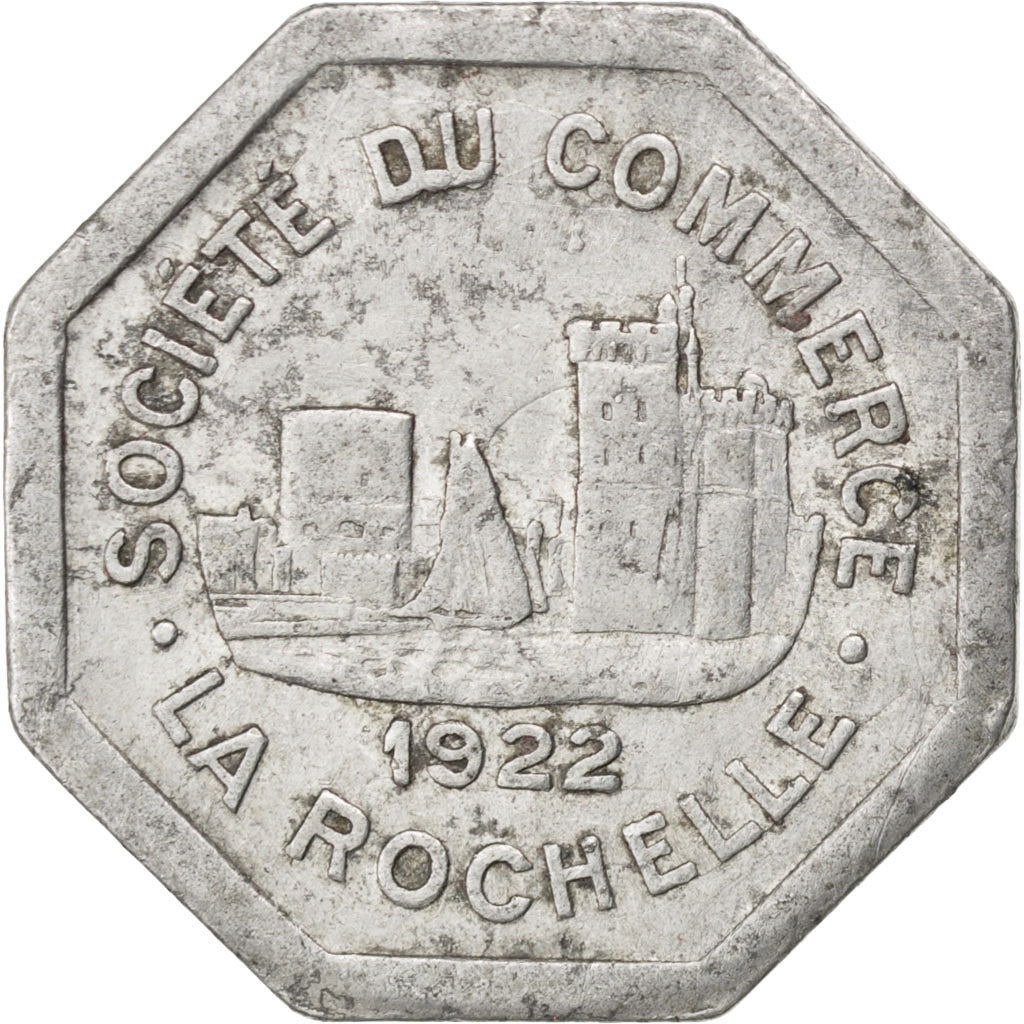 France, 25 Centimes, 1922, EF(40-45), Aluminium, Elie #10.6, 1.55
