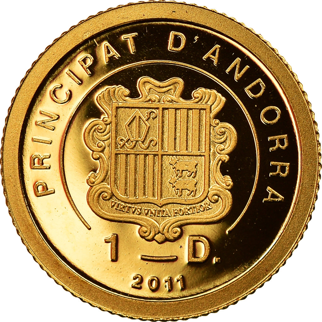 France, Médaille, Napoléon Bonaparte, Principat Andorra, 2011, FDC, Or