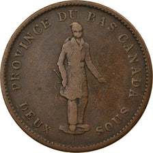 Coin, Canada, LOWER CANADA, 2 Sous, PENNY, 1837, Soho Mint, Birmingham