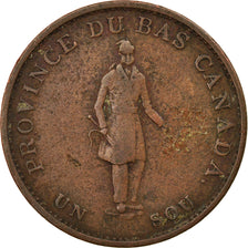 Coin, Canada, LOWER CANADA, Sou, 1/2 PENNY, 1837, Soho Mint, Birmingham