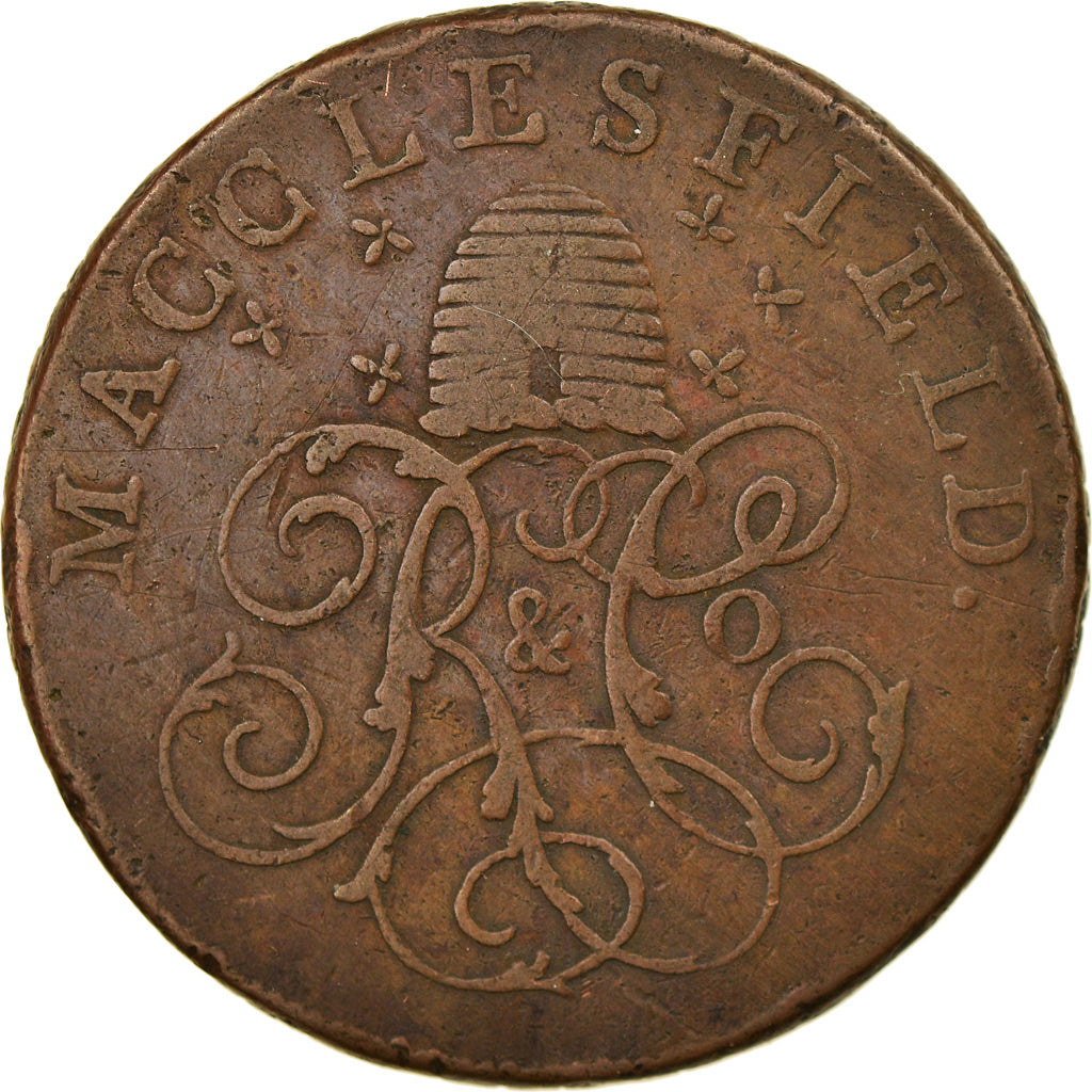 Coin, Great Britain, Macclesfield, Halfpenny Token, 1789, Chester, VF(30-35)