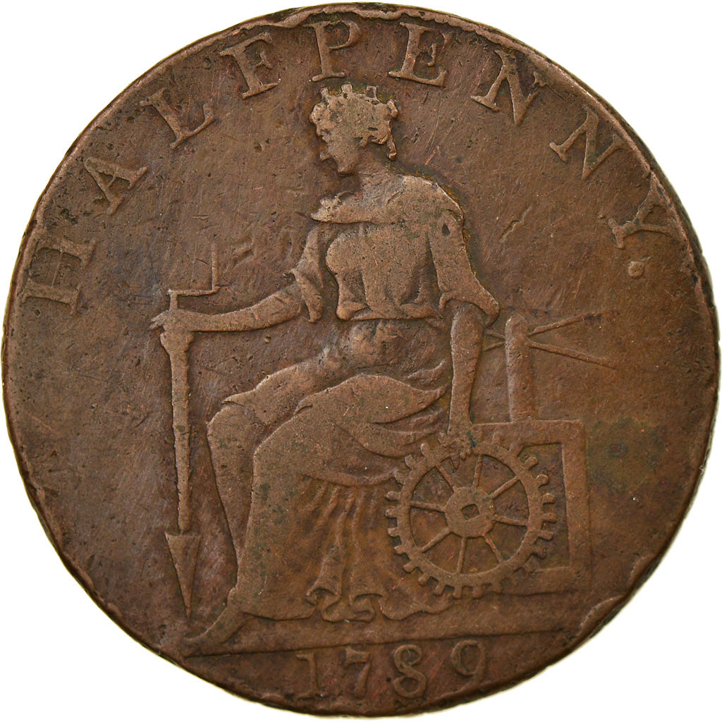Coin, Great Britain, Macclesfield, Halfpenny Token, 1789, Chester, VF(30-35)