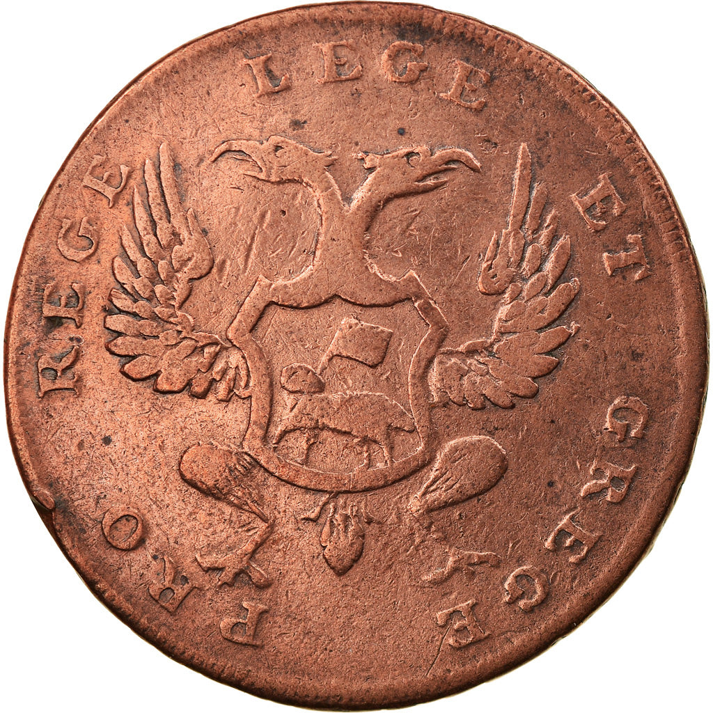 Großbritannien, Token, Trades, Scarce Patrick Maxwell's Flax & Double-Headed