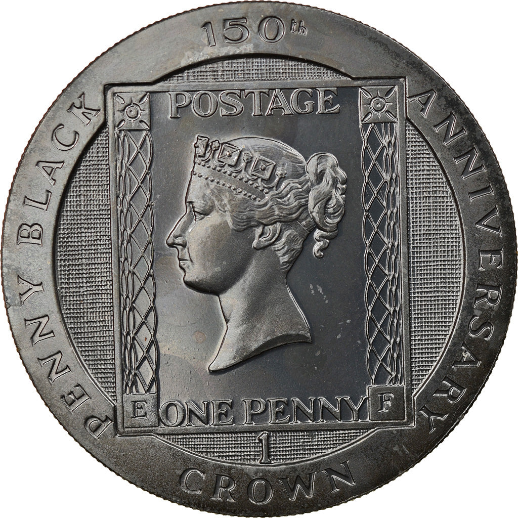 Coin, Isle of Man, Elizabeth II, Crown, 1990, Pobjoy Mint, MS(63), Silver