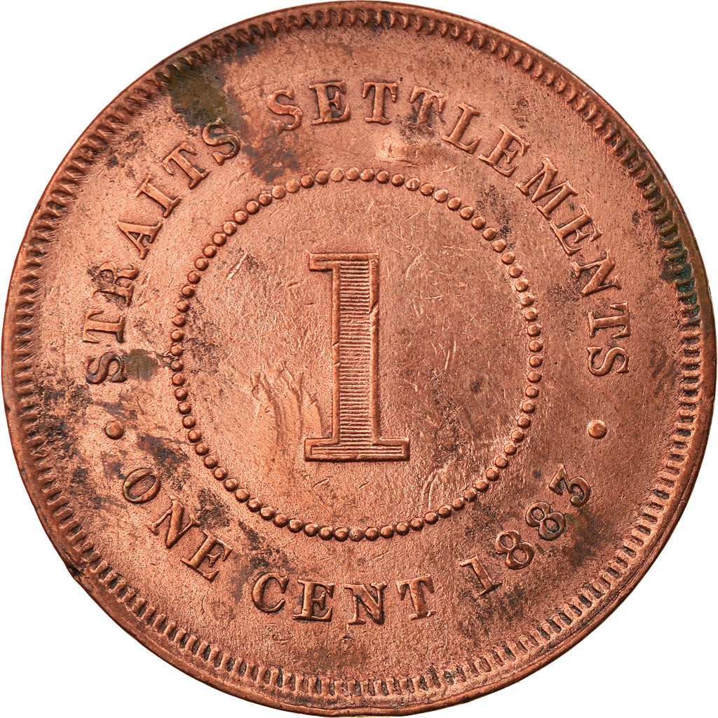 Munten, Straits Settlements, Victoria, Cent, 1883, ZF, Koper, KM:9