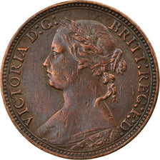 Coin, Great Britain, Victoria, Farthing, 1879, EF(40-45), Bronze, KM:753