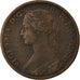 Coin, Great Britain, Victoria, Farthing, 1860, VF(30-35), Bronze, KM:747.2